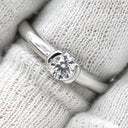 ノンブランド NON BRAND ダイヤモンド 0.338ct 立爪 プラチナシルバー Pt900 ダイヤモンド リング 指輪 プラチナ900 1粒 1石 ハート＆キューピッド 15.5号