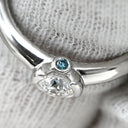 ノンブランド NON BRAND ダイヤモンド 0.338ct 立爪 プラチナシルバー Pt900 ダイヤモンド リング 指輪 プラチナ900 1粒 1石 ハート＆キューピッド 15.5号