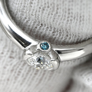 ノンブランド NON BRAND ダイヤモンド 0.338ct 立爪 プラチナシルバー Pt900 ダイヤモンド リング 指輪 プラチナ900 1粒 1石 ハート＆キューピッド 15.5号