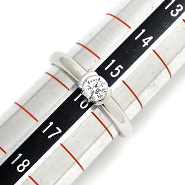 ノンブランド NON BRAND ダイヤモンド 0.338ct 立爪 プラチナシルバー Pt900 ダイヤモンド リング 指輪 プラチナ900 1粒 1石 ハート＆キューピッド 15.5号