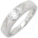 ノンブランド NON BRAND ダイヤモンド 0.30ct デザインリング プラチナシルバー Pt950 ダイヤモンド リング 指輪 1粒 1石 18K プラチナ950 ISLANDS ハワイアンジュエリー 6.5号