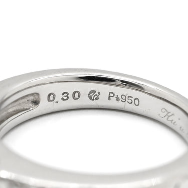 ノンブランド NON BRAND ダイヤモンド 0.30ct デザインリング プラチナシルバー Pt950 ダイヤモンド リング 指輪 1粒 1石 18K プラチナ950 ISLANDS ハワイアンジュエリー 6.5号