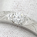 ノンブランド NON BRAND ダイヤモンド 0.30ct デザインリング プラチナシルバー Pt950 ダイヤモンド リング 指輪 1粒 1石 18K プラチナ950 ISLANDS ハワイアンジュエリー 6.5号