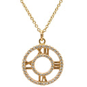 ティファニー Tiffany & Co アトラス オープン メダリオン ペンダント イエローゴールド K18YG ダイヤモンド ネックレス T&Co. K18YG Au750 18K 18金 ダイヤ
