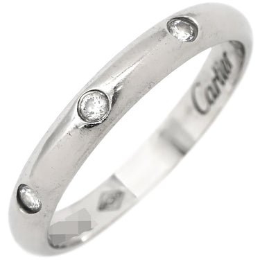カルティエ Cartier 1895 クラシック ウエディング プラチナシルバー Pt950 ダイヤモンド #44(JP4) リング 指輪 3Pダイヤ プラチナ950 4号