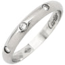 カルティエ Cartier 1895 クラシック ウエディング プラチナシルバー Pt950 ダイヤモンド #44(JP4) リング 指輪 3Pダイヤ プラチナ950 4号