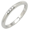 ティファニー Tiffany & Co フォーエバー ダイヤ プラチナシルバー Pt950 ダイヤモンド リング 指輪 T＆Co. 三粒 3P 7.5号