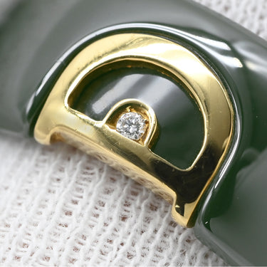 ダミアーニ DAMIANI Dアイコン D.ICON 1Pダイヤ 201000112 ヴェルデボスコXイエローゴールド K18YG セラミック ダイヤモンド #59(JP19) リング 指輪 深緑 ディー アイコン 18K 750 YG 18.5号