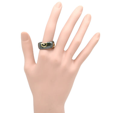 ダミアーニ DAMIANI Dアイコン D.ICON 1Pダイヤ 201000112 ヴェルデボスコXイエローゴールド K18YG セラミック ダイヤモンド #59(JP19) リング 指輪 深緑 ディー アイコン 18K 750 YG 18.5号