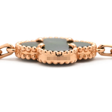 ヴァンクリーフアーペル Van Cleef & Arpels ヴィンテージ アルハンブラ 20モチーフ VCARP2R000 グレーXローズゴールド K18PG ダイヤモンド グレーマザーオブパール ネックレス ピンクゴールド 18K ダイヤ ロング