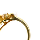 ミキモト MIKIMOTO パール ダイヤ パールホワイト×イエローゴールド K18YG パール ダイヤモンド リング 指輪 K18YG Au750 18K 18金 真珠 11号