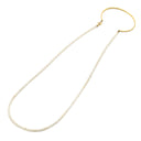 セレ CELLE ベビーパール パールホワイト×イエローゴールド K18YG パール ブレスレット CELLE 3連パール 真珠 1.3mm バングル Au750 K18 YG