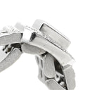 ノンブランド NON BRAND ダイヤ 0.515ct デザインリング ホワイトゴールド K18WG ダイヤモンド リング 指輪 18K 750 WG 1石 スクエアカット メレダイヤ 時計モチーフ 15号