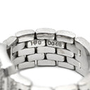ノンブランド NON BRAND ダイヤ 0.515ct デザインリング ホワイトゴールド K18WG ダイヤモンド リング 指輪 18K 750 WG 1石 スクエアカット メレダイヤ 時計モチーフ 15号