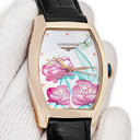 腕時計 ロンジン LONGINES エヴィデンツァ L2.142.8.80.2 自動巻き レディース K18PG無垢 シェル トノー フラワー 牡丹 限定