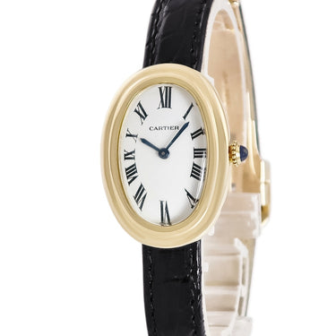 腕時計 カルティエ Cartier ベニュワール PARISダイアル 78094 手巻き レディース OH済 K18YG無垢 青針 ローマン ヴィンテージ