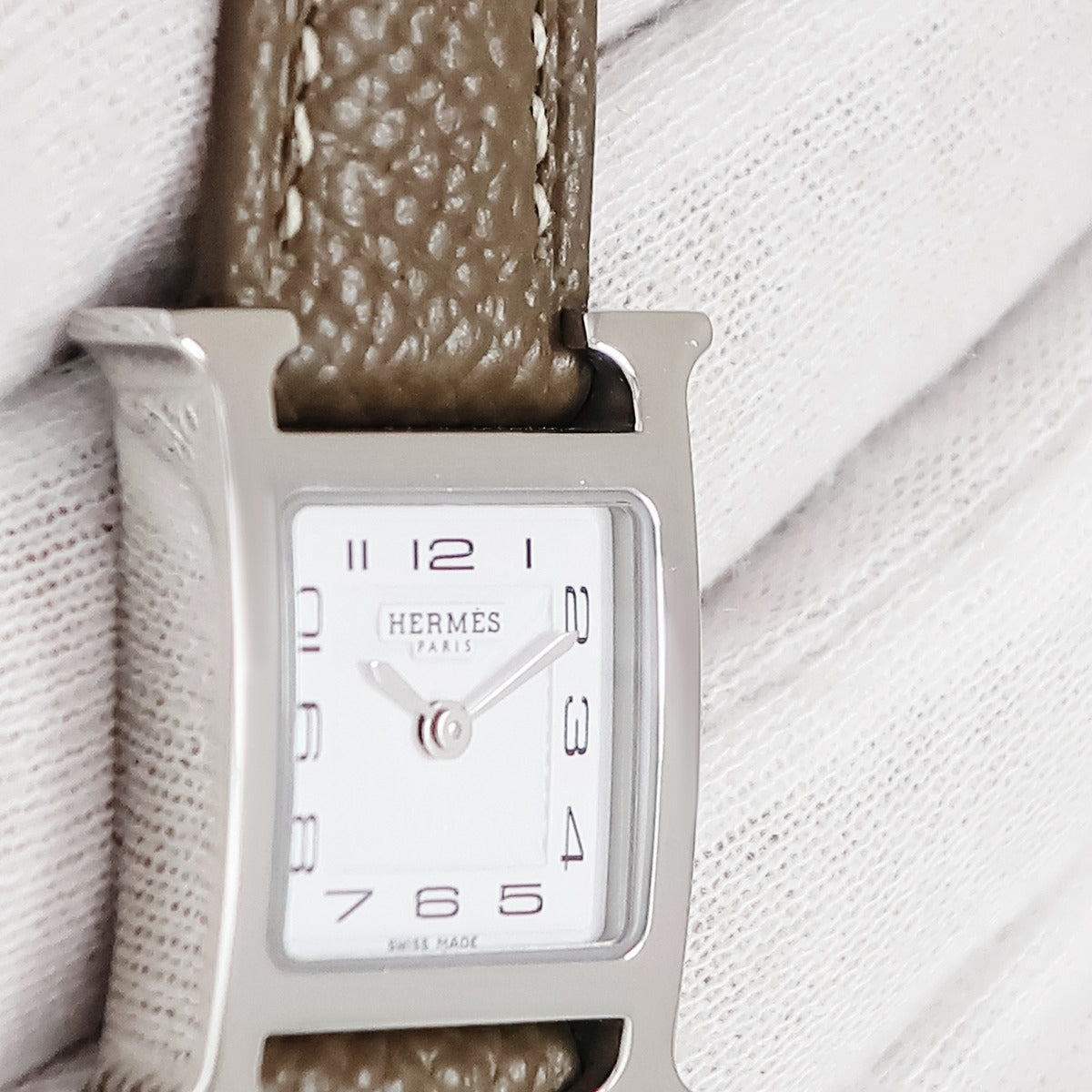エルメス HERMES Hウォッチ ミニ TPM HH1.110 クオーツ レディース