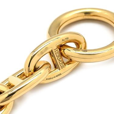エルメス HERMES シェーヌダンクル GM イエローゴールド K18YG ブレスレット 13コマ 18K 750 YG