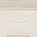 エルメス HERMES バーキン25 べトン トゴ ハンドバッグ シルバー金具 オフホワイト