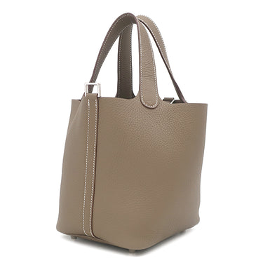 エルメス HERMES ピコタンロック PM エトゥープ トリヨンクレマンス ハンドバッグ シルバー金具 新品 未使用 2025年製 グレージュ