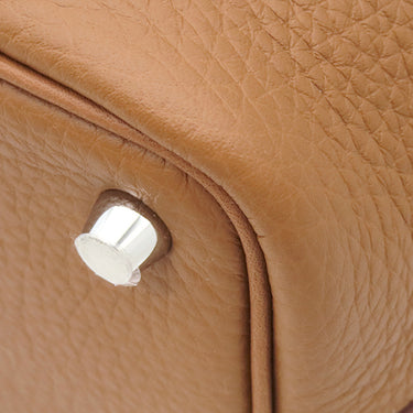 エルメス HERMES ピコタンロック PM ゴールド トリヨンクレマンス ハンドバッグ シルバー金具 新品 未使用 2025年製 茶