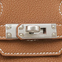 エルメス HERMES バーキン25 ゴールド トゴ ハンドバッグ シルバー金具 新品 未使用 茶 2025年製