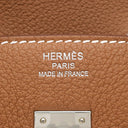 エルメス HERMES バーキン25 ゴールド トゴ ハンドバッグ シルバー金具 新品 未使用 茶 2025年製
