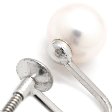 ミキモト MIKIMOTO あこやパール ネックレス イヤリング セット パールホワイト パール シルバー ネックレス シルバー金具 MIKIMOTO 真珠 アコヤ ラウンドシェイプ１連 ねじ式