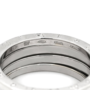 ブルガリ BVLGARI ビーゼロワン B-zero1 3バンド 323538 ホワイトゴールド K18WG #60 リング 指輪 Au750 18K 18金 19号