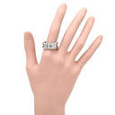 ブルガリ BVLGARI ビーゼロワン B-zero1 3バンド 323538 ホワイトゴールド K18WG #60 リング 指輪 Au750 18K 18金 19号