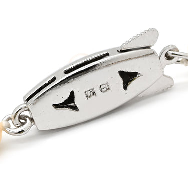 タサキ TASAKI あこやパール 5.5-6.0mm パールホワイト×シルバー シルバー パール ネックレス TASAKI silver 真珠 ラウンドシェイプ