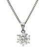 ノンブランド NON BRAND ダイヤモンド 1.51ct ソリティアペンダント プラチナシルバー Pt850 ダイヤモンド ネックレス 1P 1粒 6本爪 ブリリアントカット Ptプラチナ