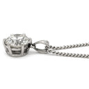 ノンブランド NON BRAND ダイヤモンド 1.51ct ソリティアペンダント プラチナシルバー Pt850 ダイヤモンド ネックレス 1P 1粒 6本爪 ブリリアントカット Ptプラチナ