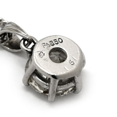 ノンブランド NON BRAND ダイヤモンド 1.51ct ソリティアペンダント プラチナシルバー Pt850 ダイヤモンド ネックレス 1P 1粒 6本爪 ブリリアントカット Ptプラチナ