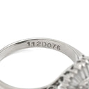 ノンブランド NON BRAND エメラルド 1.12ct ダイヤモンド グリーン×プラチナシルバー Pt900 エメラルド ダイヤモンド リング 指輪 緑 エメラルドカット プラチナ900 12.5号