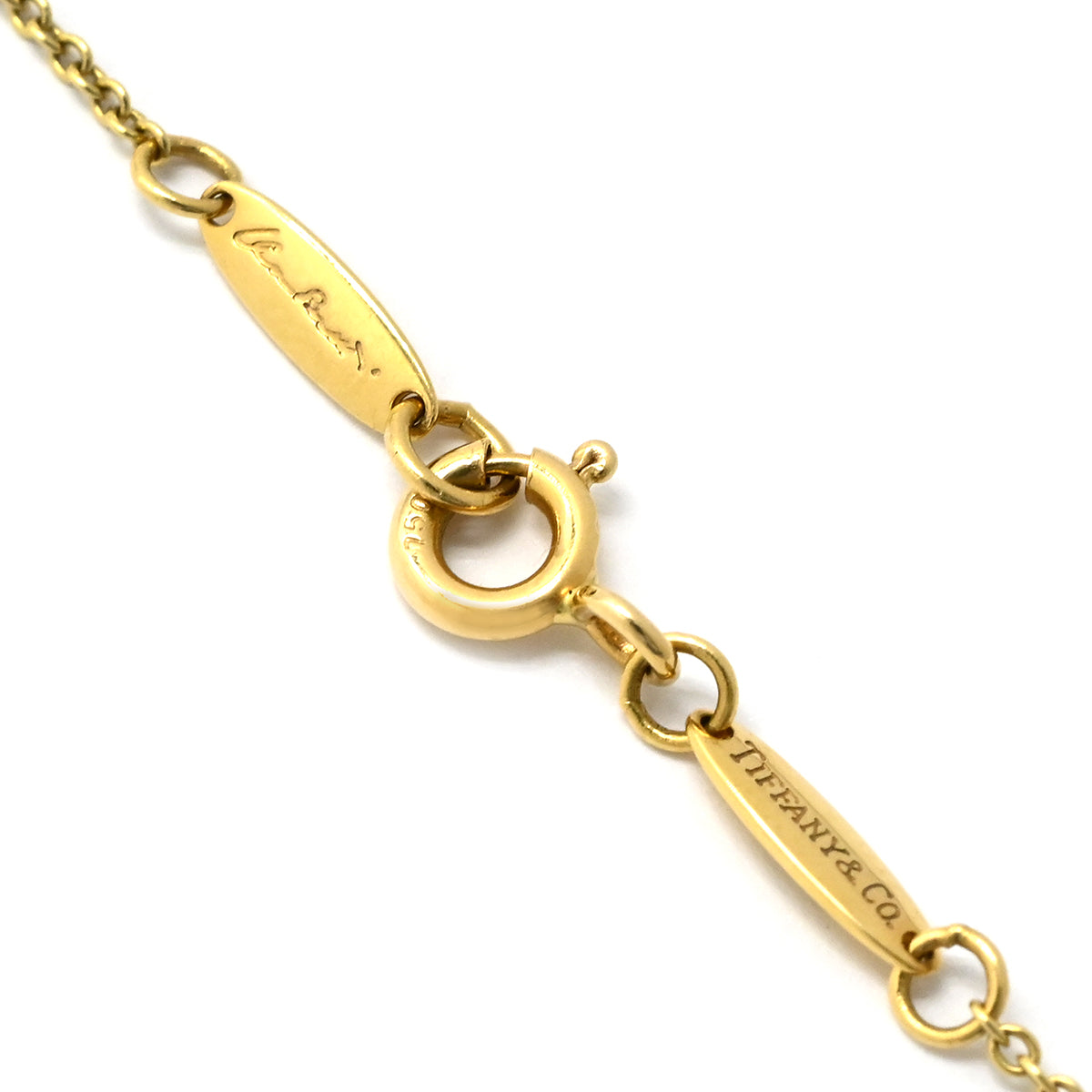 ティファニー Tiffany & Co ダブルループ イエローゴールド ネックレス