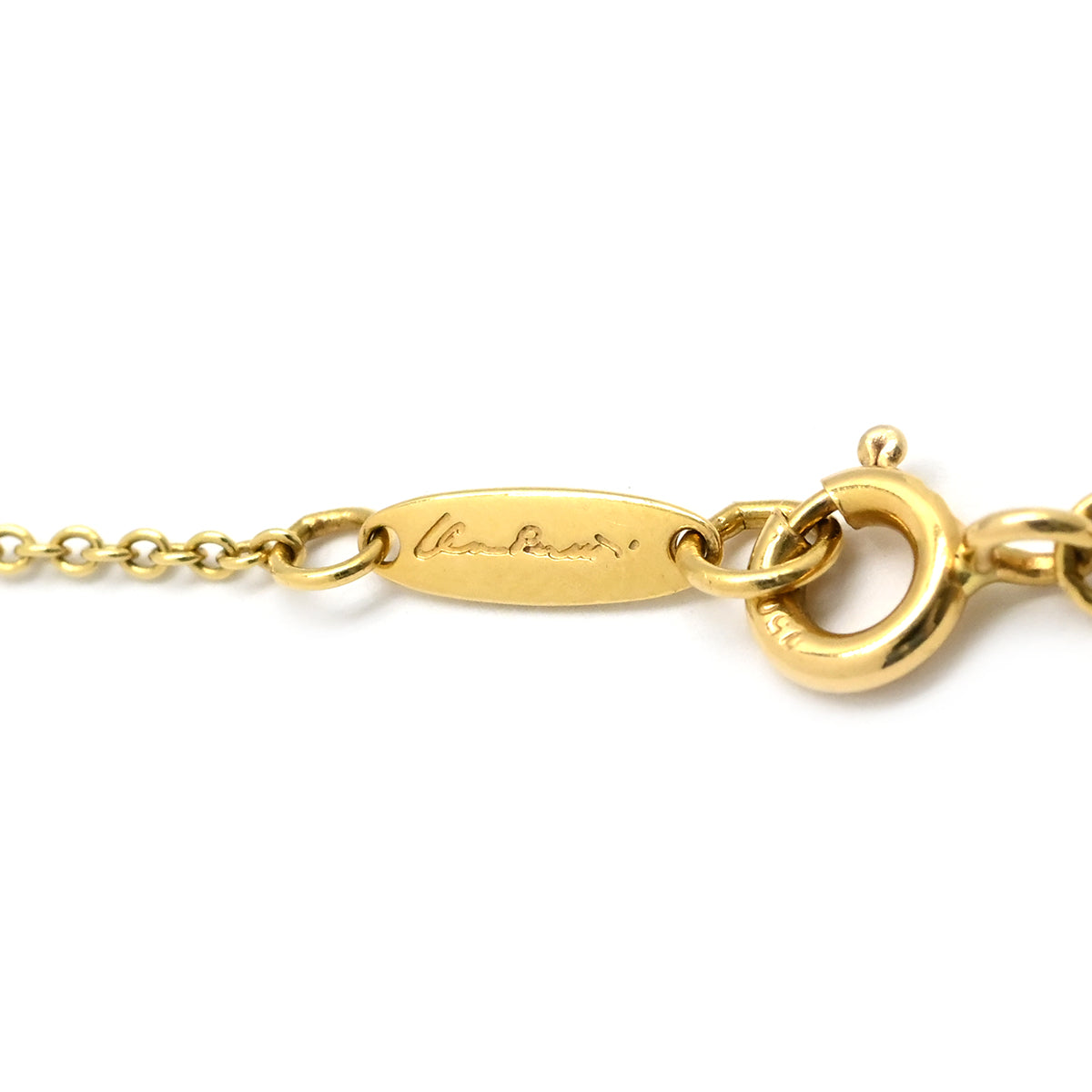 ティファニー Tiffany & Co ダブルループ イエローゴールド ネックレス