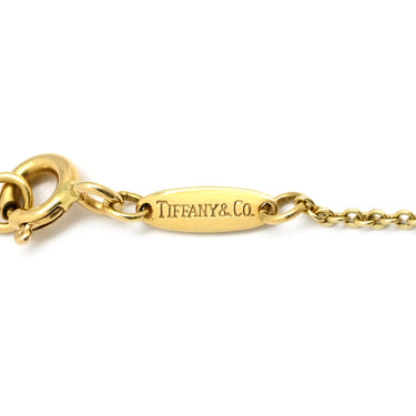ティファニー Tiffany & Co ダブルループ イエローゴールド K18YG ネックレス エルサペレッティ 750 18金 YG