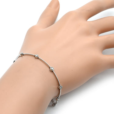 タサキ TASAKI 8Pダイヤブレス 19040416-0009 ホワイトゴールド K18WG ダイヤモンド ブレスレット Au750 18K 8石 ダイヤモンド