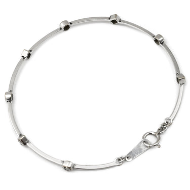 タサキ TASAKI 8Pダイヤブレス 19040416-0009 ホワイトゴールド K18WG ダイヤモンド ブレスレット Au750 18K 8石 ダイヤモンド