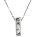 ヴァンドーム青山 VENDOME AOYAMA スティック バー ダイヤ ホワイトゴールド K18WG ダイヤモンド ネックレス Au750 18K 18金 4P 4石 4粒 長方形