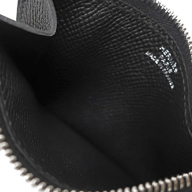 エルメス HERMES コンスタンス スリム ウォレット ブラック ヴォーエプソン 二つ折り財布 シルバー金具 黒 2025年製