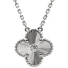 ヴァンクリーフアーペル Van Cleef & Arpels ヴィンテージ アルハンブラ 2020年ホリデー VCARP6L800 ホワイトゴールド K18WG ダイヤモンド ネックレス ギヨシェ 750 ダイヤ
