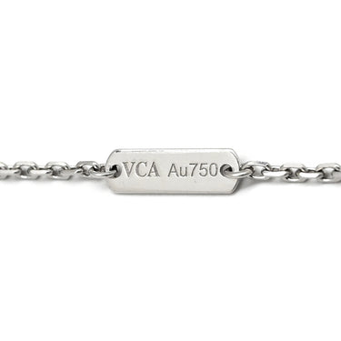 ヴァンクリーフアーペル Van Cleef & Arpels ヴィンテージ アルハンブラ 2020年ホリデー VCARP6L800 ホワイトゴールド K18WG ダイヤモンド ネックレス ギヨシェ 750 ダイヤ