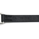 エルメス HERMES エトリエ ドゥーブルトゥール ブラック×シルバー メタル レザー T2 ブレスレット レザーブレスレット 2連 黒 あぶみモチーフ