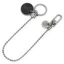 ルイヴィトン LOUIS VUITTON ポルトクレ シェンヌ M63629 ブラック×シルバー メタル キーホルダー シルバー金具 ウォレットチェーン