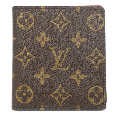 ルイヴィトン LOUIS VUITTON ポルトビエ 10 カルトクレディ M60883 モノグラム モノグラムキャンバス 二つ折り財布 茶 札入れ カード入れ