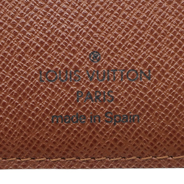 ルイヴィトン LOUIS VUITTON ポルトビエ 10 カルトクレディ M60883 モノグラム モノグラムキャンバス 二つ折り財布 茶 札入れ カード入れ