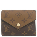 ルイヴィトン LOUIS VUITTON ポルトフォイユ ヴィクトリーヌ M81557 モノグラムリバース モノグラムキャンバス モノグラムリバースキャンバス 三つ折り財布 ゴールド金具 コンパクト財布