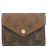 ルイヴィトン LOUIS VUITTON ポルトフォイユ ヴィクトリーヌ M81557 モノグラムリバース モノグラムキャンバス モノグラムリバースキャンバス 三つ折り財布 ゴールド金具 コンパクト財布
